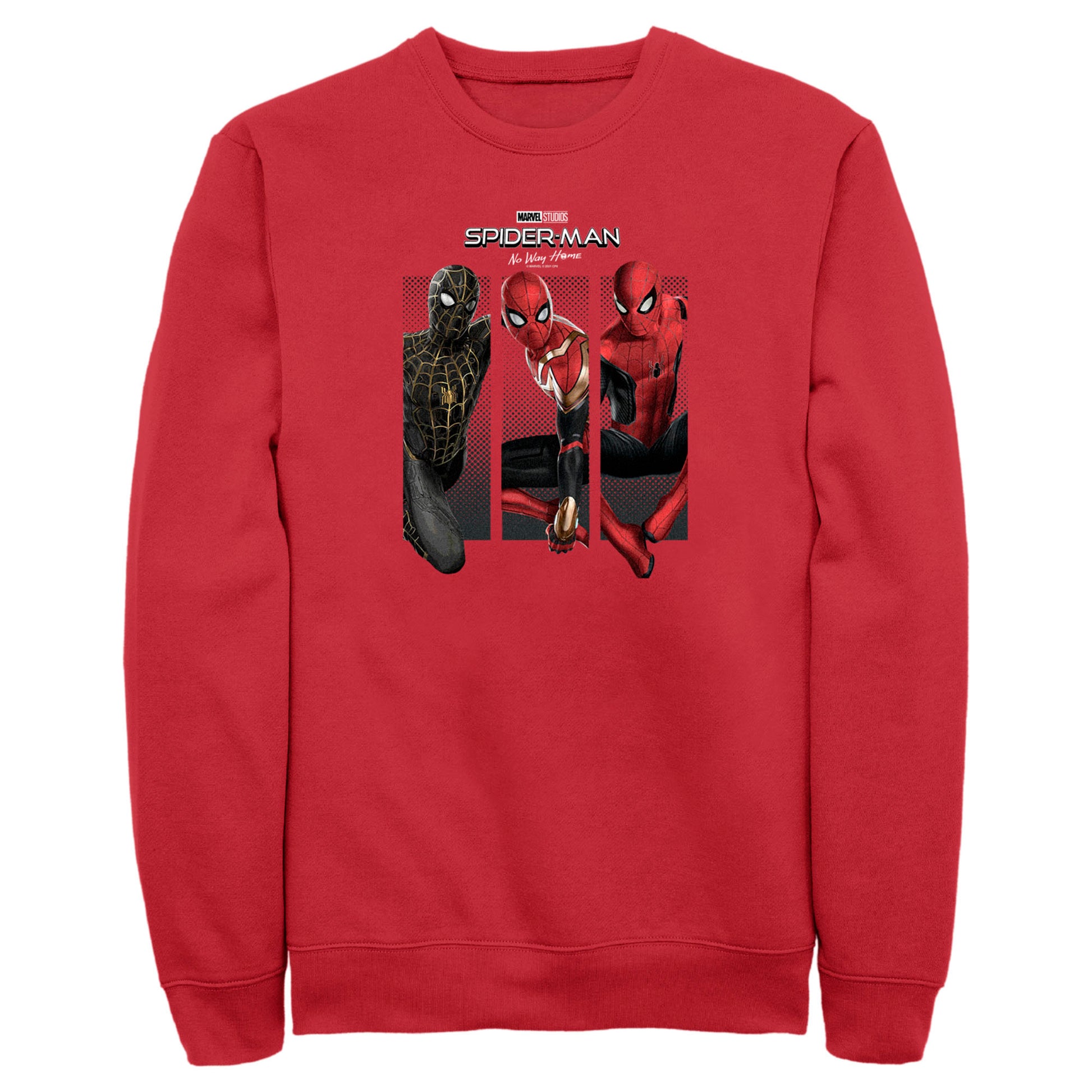 Men's Marvel Spider-Man No Way Home Three Pannel Spidey Sweatshirt